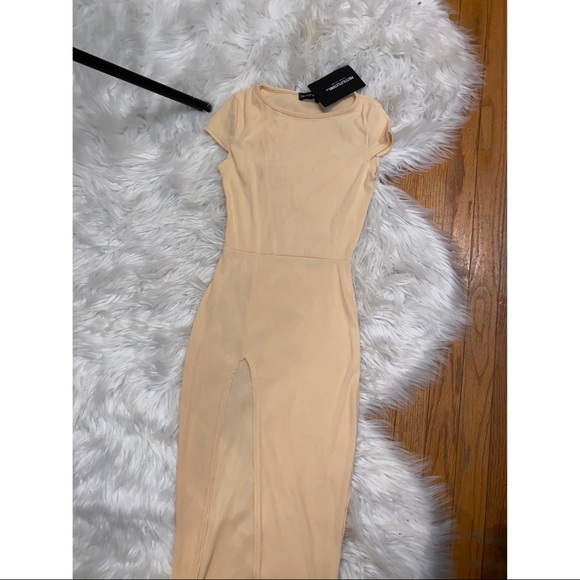 PrettyLittleThing Dresses & Skirts - Nude midi dress